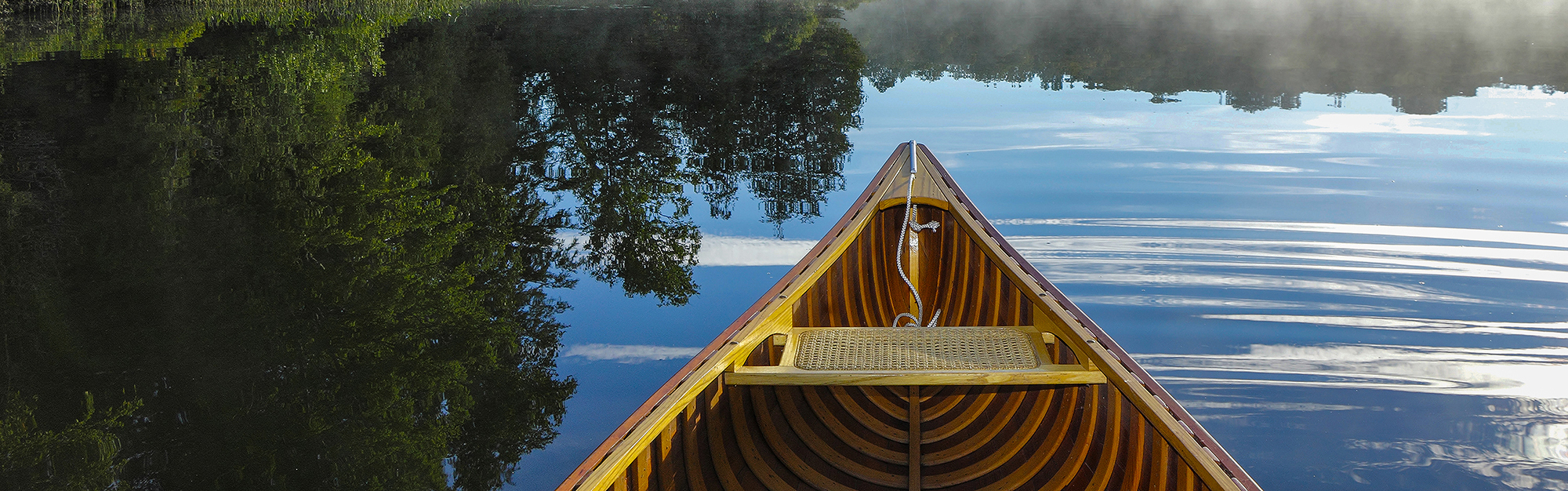 Photo of a canoe on water